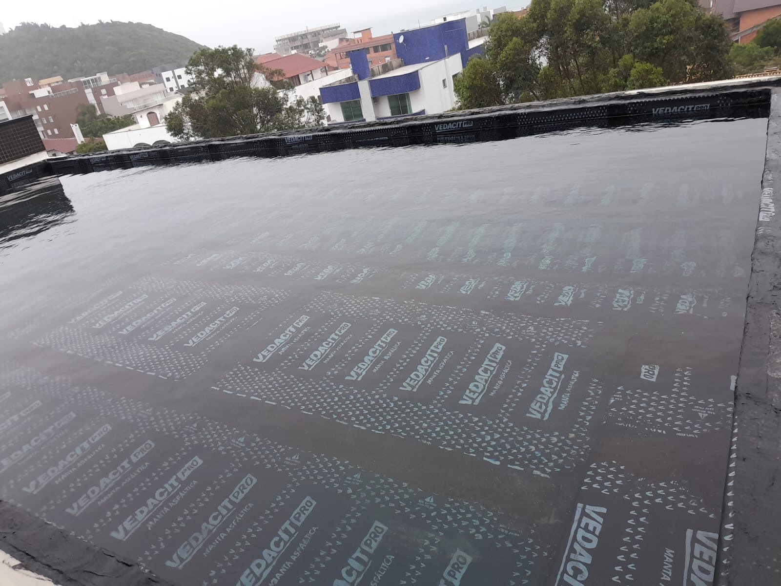 Teste de Estanqueidade de 72h em Laje Impermeabilizada